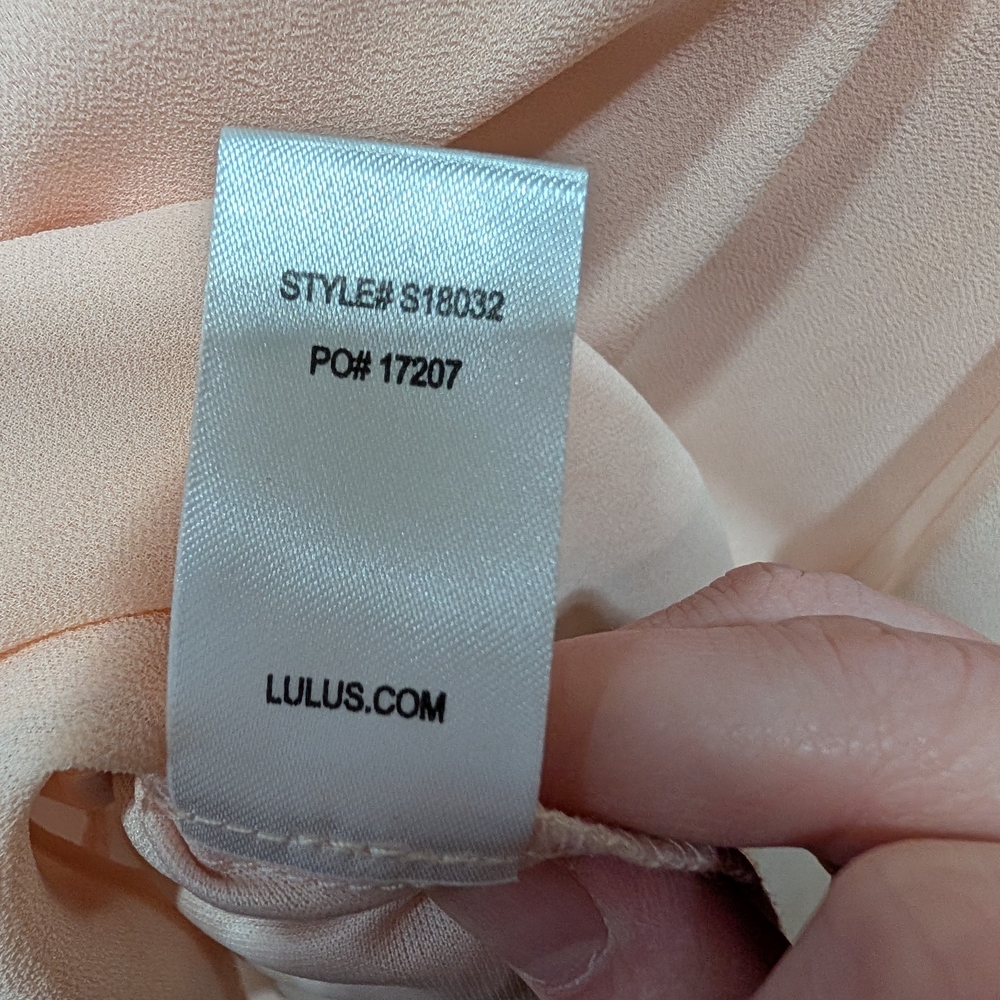 Lulu One and Only Blush Pink Lace Skater Dress Small - Picture 12 of 12
